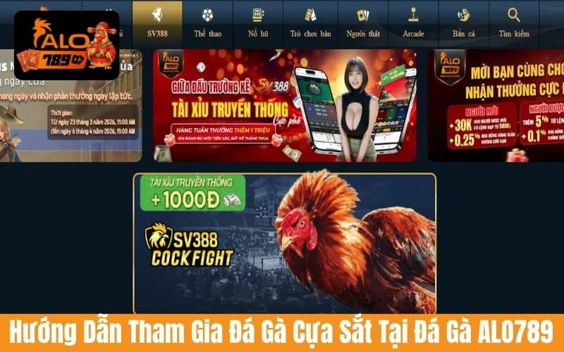 Hướng dẫn các bước tham gia đá gà cựa sắt tại đá gà ALO789 Hướng dẫn các bước tham gia đá gà cựa sắt tại đá gà ALO789