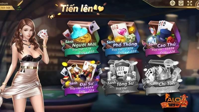 Tiến Lên Miền Nam Online – Game Bài 3D Hấp Dẫn Tại ALO789 Chọn bàn chơi – chọn mức cược phù hợp