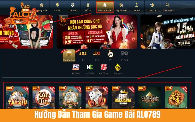 Hướng dẫn các bước tham gia game bài ALO789 Hướng dẫn các bước tham gia game bài ALO789
