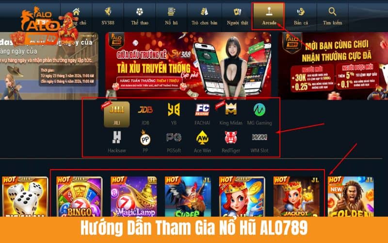 Hướng dẫn các bước tham gia nổ hũ ALO789 Hướng dẫn các bước tham gia nổ hũ ALO789