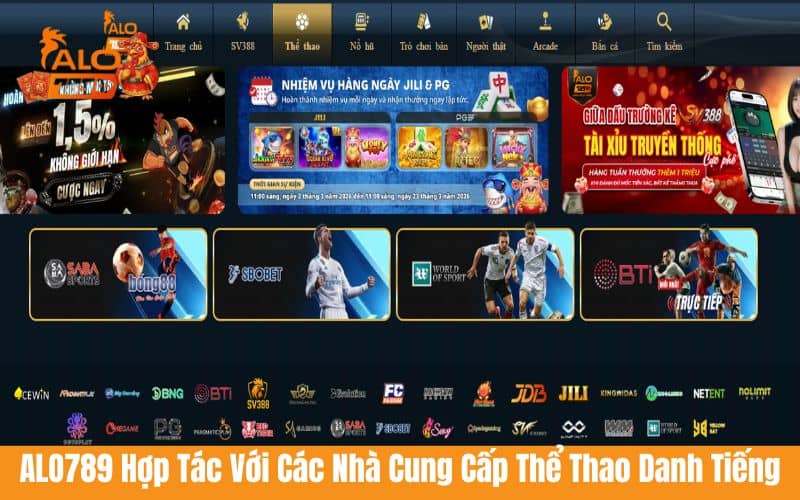 Nhà cái ALO789 hợp tác với các nhà cung cấp thể thao hàng đầu Nhà cái ALO789 hợp tác với các nhà cung cấp thể thao hàng đầu