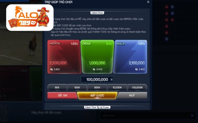 Hướng dẫn người chơi các bước tham gia đá gà ALO789 Hướng dẫn người chơi các bước tham gia đá gà ALO789
